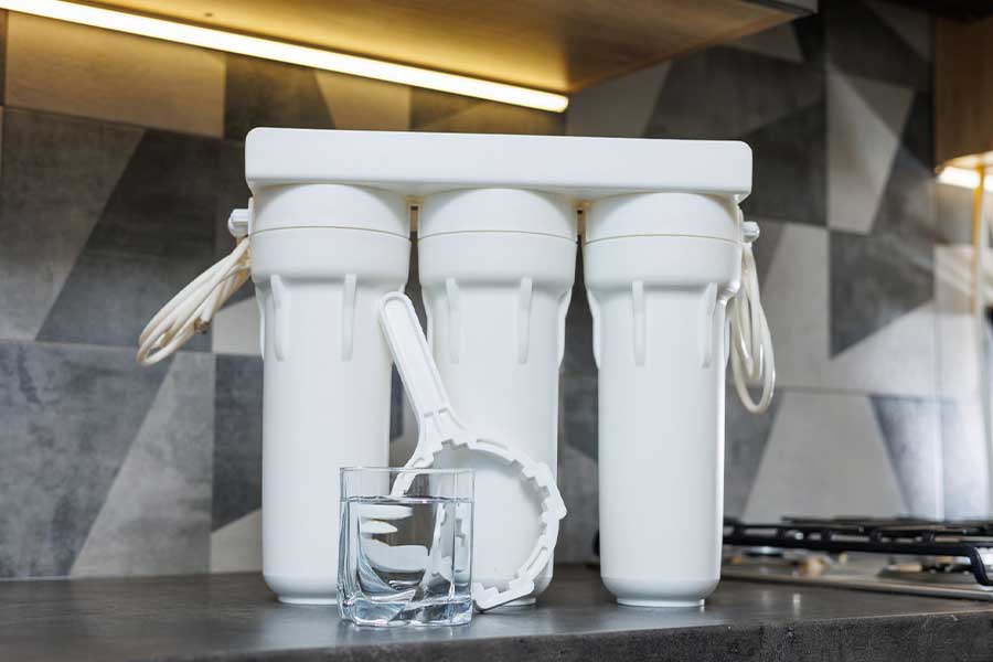 Water filtration system installed