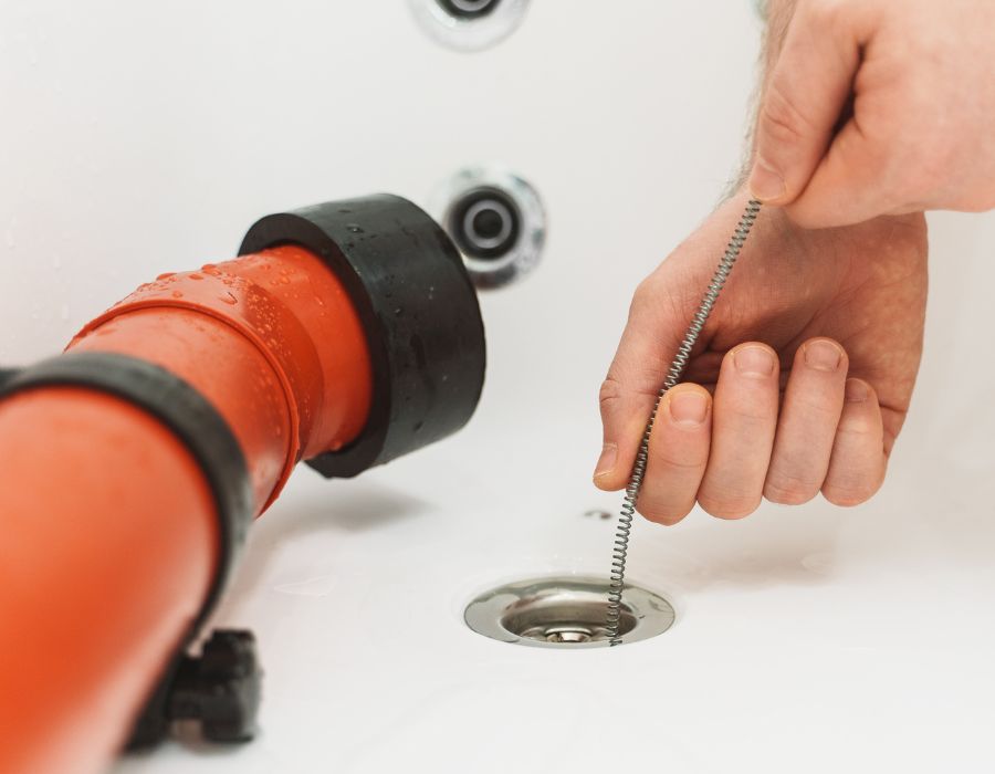 Drain snaking service