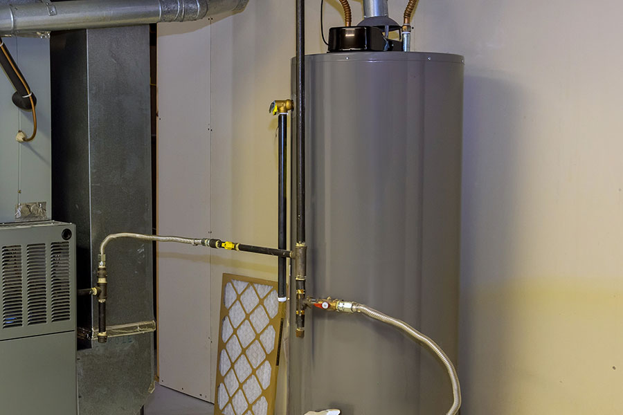 Water heater setup by expert