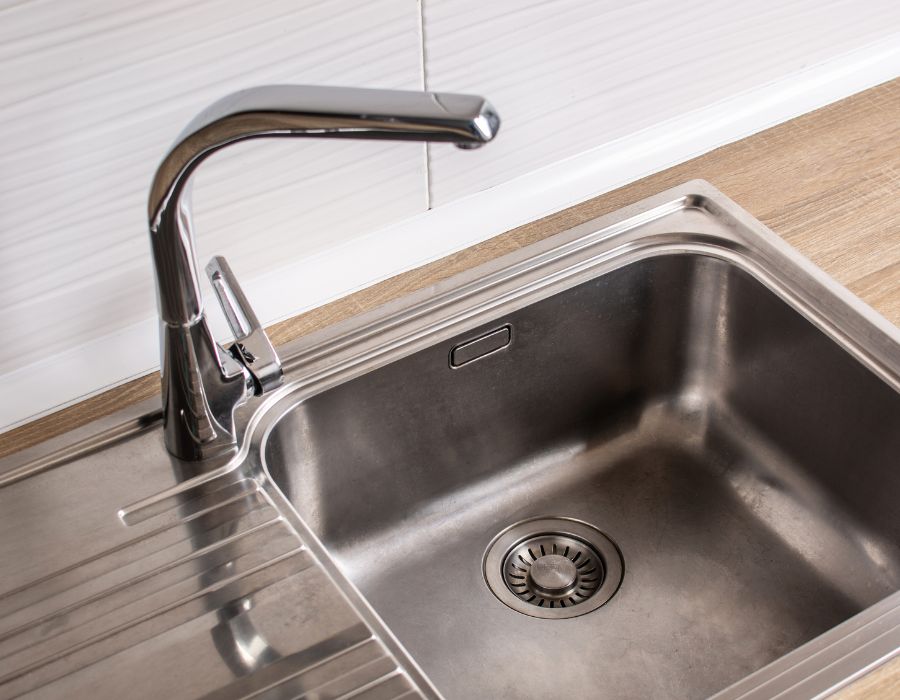 Newly installed sink